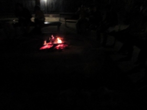 Camp fire boma Marcs Camp
