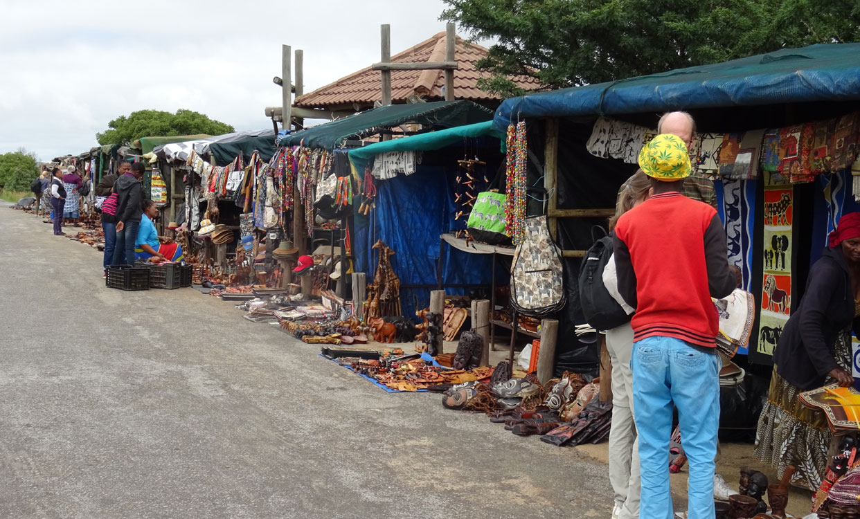 Souvenir shopping for handmade gifts in South Africa