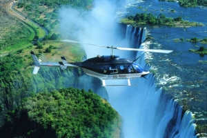 Helicopter flight Vic Falls