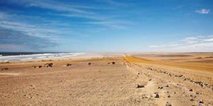Skeleton coast road Namibia