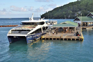 Ferry Praslin Harbor